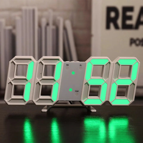 3D LED Digital Wall Clock Home