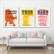 Grand Tour Cycling Sports Posters