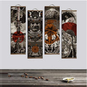 Japanese Samurai Ukiyoe Tiger Canvas Poster Pictures