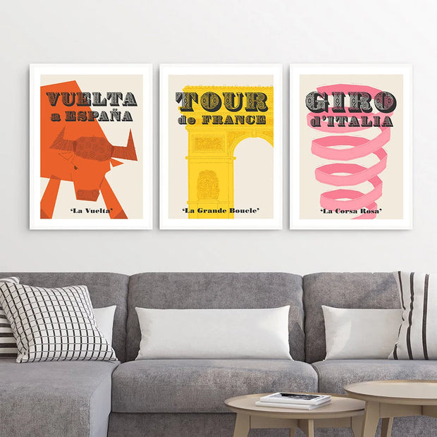 Grand Tour Cycling Sports Posters