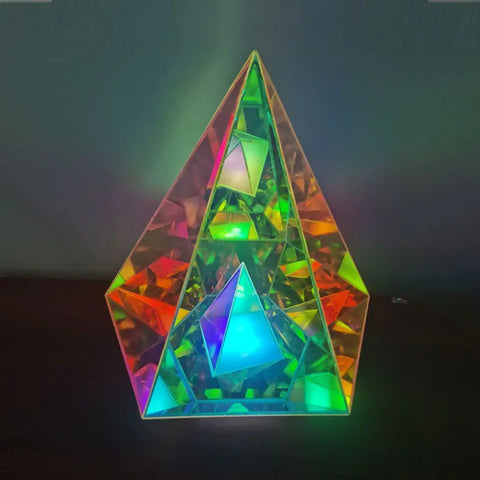 3D Pyramid RGB Atmosphere Night Light