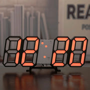 3D LED Digital Wall Clock Home