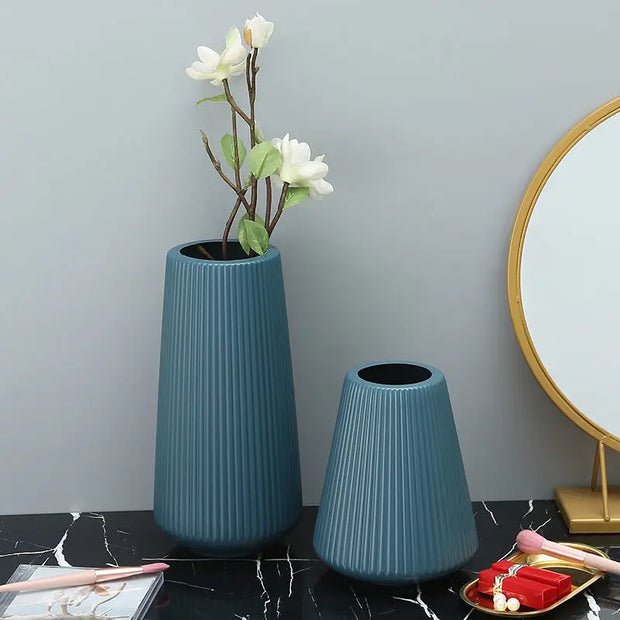 Morandi Plastic Vase Living Room