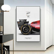 F1 Grand Prix F1-75 racing poster printing racing canvas