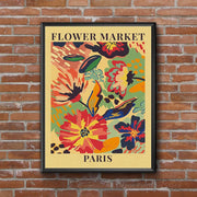 Flower Market Posters Retro Kraft Paper Prints Poster Vintage