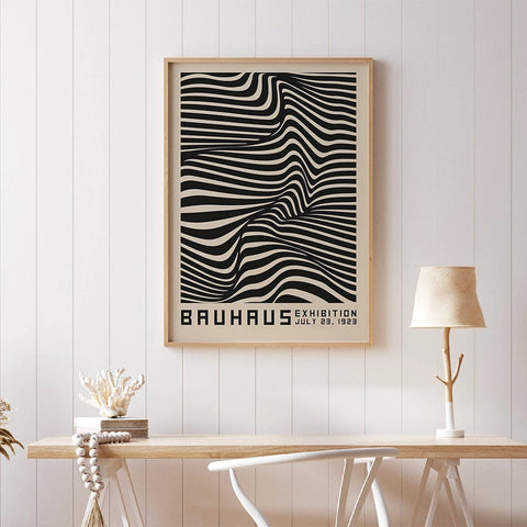 Bauhaus Abstract Illustration Canvas