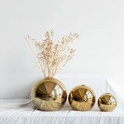 Golden Ball Ceramic Vase Ornaments