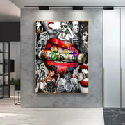 Graffiti Abstract Wall Art Poster Print Canvas