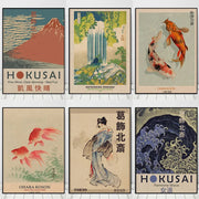 Hokusai Ohara Koson Japanese Poster Vintage Print Wall Poster Picture