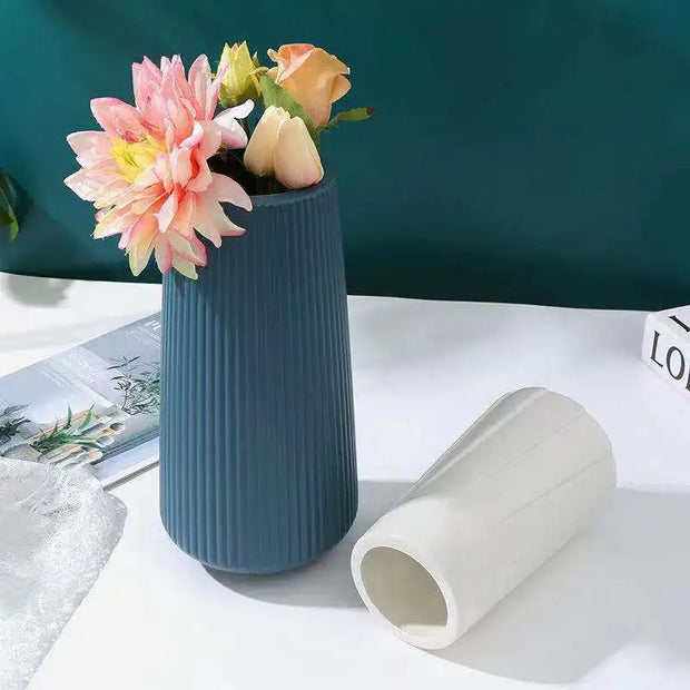 Morandi Plastic Vase Living Room