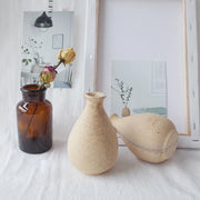 Wooden Vase Plants Pot Flower Decorative Flower Bottle for Living Room