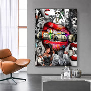 Graffiti Abstract Wall Art Poster Print Canvas