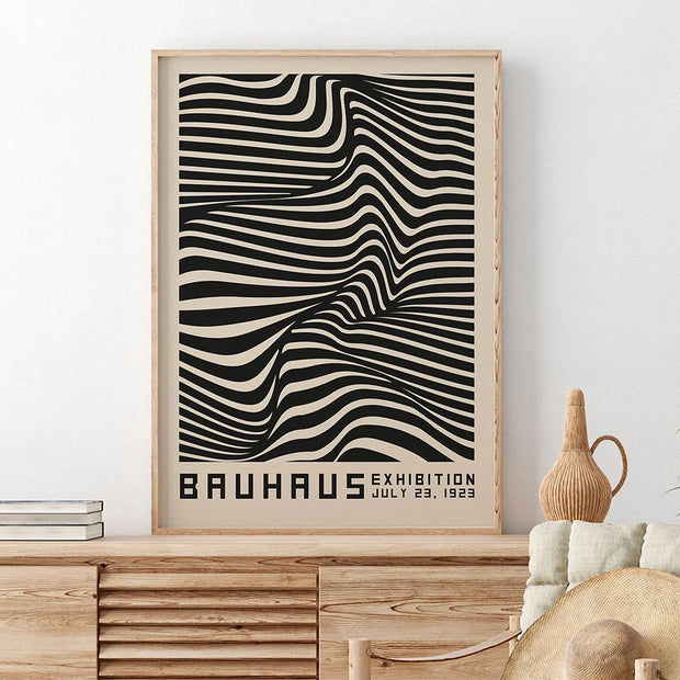 Bauhaus Abstract Illustration Canvas