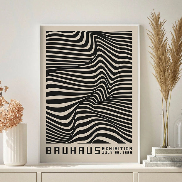 Bauhaus Abstract Illustration Canvas