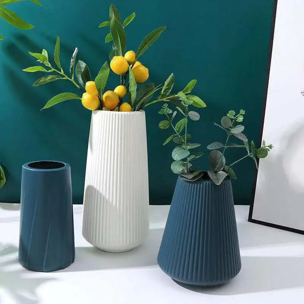 Morandi Plastic Vase Living Room