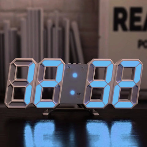 3D LED Digital Wall Clock Home