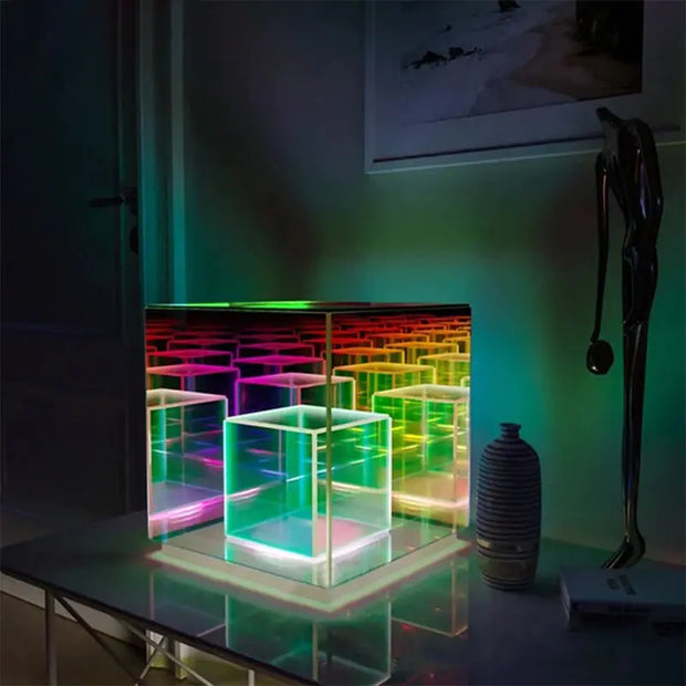 3D Pyramid RGB Atmosphere Night Light