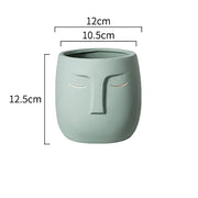 Ceramic Face Living Room Vase