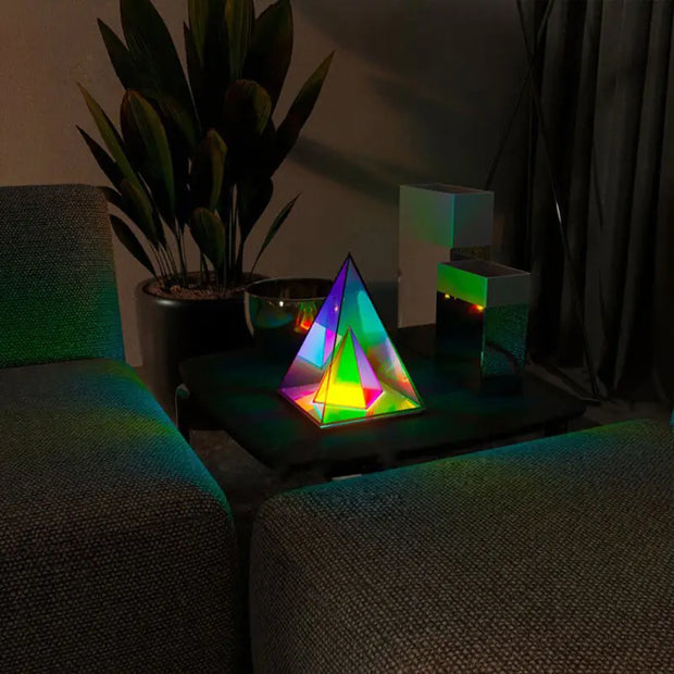 3D Pyramid RGB Atmosphere Night Light